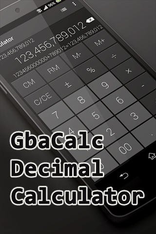 game pic for Gbacalc decimal calculator